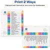 Avery® Ready Index® A-Z Tab With Customizable Table of Contents Binder Dividers, 8-1/2" x 11", 26 Tab, Multicolor, 1 Set
