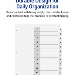 Avery® Ready Index Binder Dividers, 8-1/2