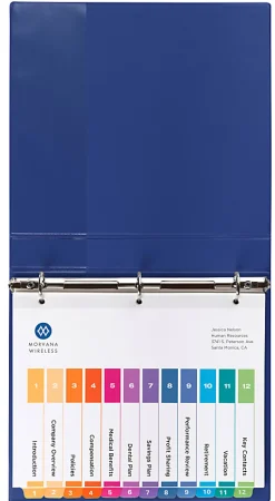 Avery® Ready Index® 1-12 Tab Binder Dividers With Customizable Table Of Contents, 8-1/2" x 11", 12 Tab, White/Multicolor, Pack Of 6 Sets