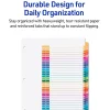 Avery® Ready Index® 1-31 Tab Binder Dividers With Customizable Table Of Contents, 8-1/2" x 11", 31 Tab, White/Multicolor, 1 Set
