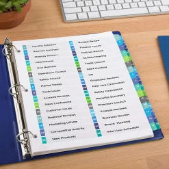 Avery® Ready Index® 1-32 Tab Double Column Binder Dividers With Customizable Table Of Contents, 8-1/2