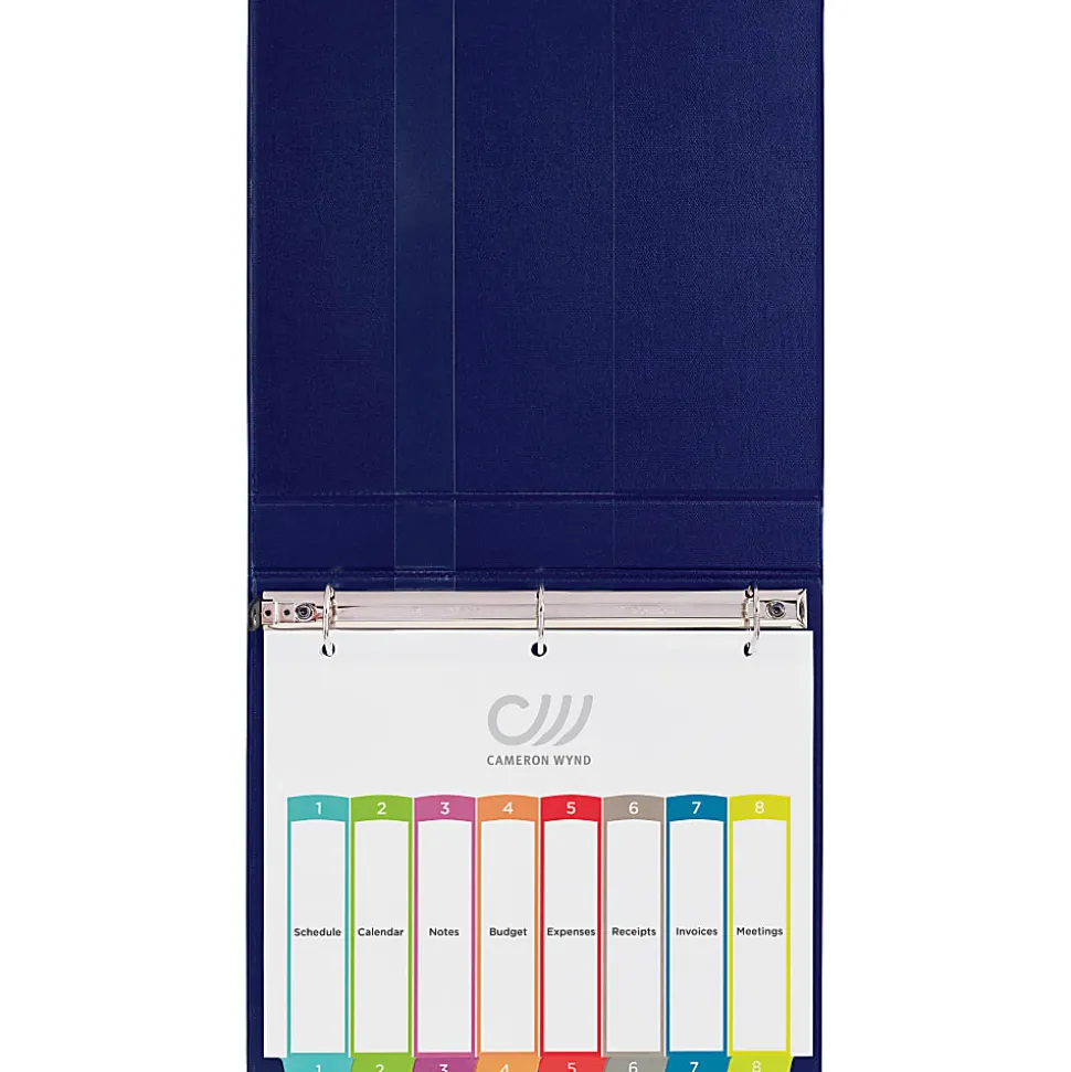 Avery® Ready Index® 1-8 Tab With Customizable Table Of Contents Binder Dividers, 8-1/2" x 11", 8 Tab, White/Multicolor, 1 Set