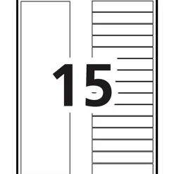 Avery® Ready Index® 1-15 Tab With Customizable Table Of Contents Dividers, Letter Size, 15 Tab, White, 1 Set