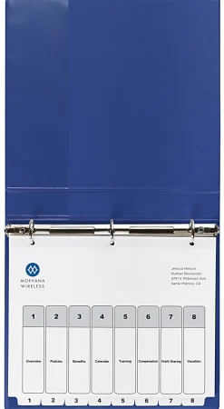 Avery® Ready Index® 1-8 Tab With Customizable Table Of Contents Dividers, Letter Size, 8 Tab, White, 1 Set