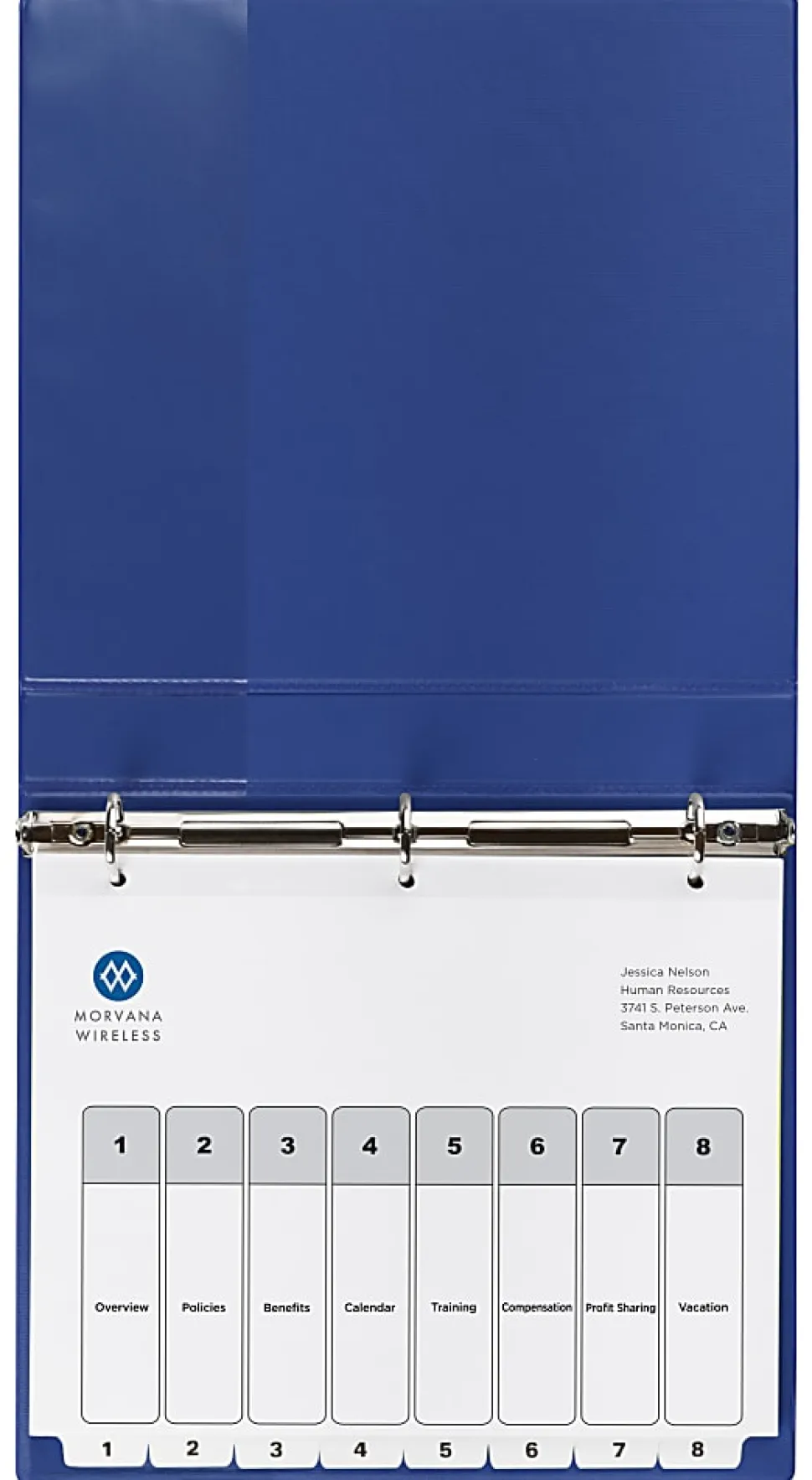 Avery® Ready Index® 1-8 Tab With Customizable Table Of Contents Dividers, Letter Size, 8 Tab, White, 1 Set