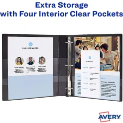 Avery® 3-Ring Dual Color Heavy-Duty View Binder, 1