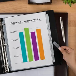 Avery® Sheet Protector Dividers For 3 Ring Binders With Easy Print, 8-1/2