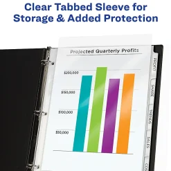Avery® Sheet Protector Dividers For 3 Ring Binders With Easy Print, 8-1/2