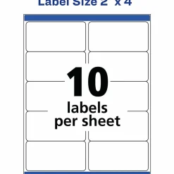 Avery® Shipping Labels With TrueBlock Technology, 95910, 2