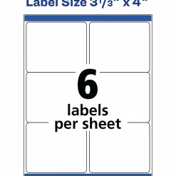 Avery® Shipping Labels With TrueBlock Technology, 95905, 3 1/3