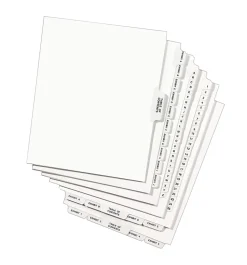 Avery® Standard Collated Legal Dividers, Avery® Style, Side-Tab, A-Z, 8 1/2" x 11"