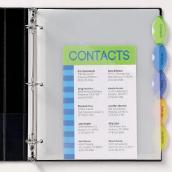 Avery® Style Edge Insertable Dividers With Pockets, Multicolor, Pack Of 5 Dividers