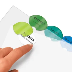 Avery® Style Edge™ Insertable Plastic Dividers, Multicolor, 8-Tab, Pack Of 8 Dividers