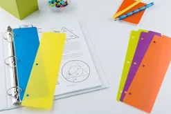 Avery® Tabbed Snap-In Bookmark Plastic Dividers, 3