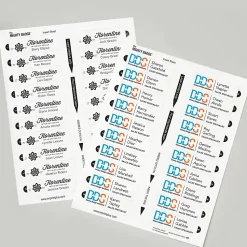 Avery® The Mighty Badge Inserts For Laser Printers, 1" x 3", Clear, Pack Of 100 Inserts