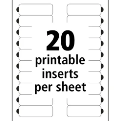 Avery® The Mighty Badge Magnetic Badges For Inkjet Printers, 1" x 3", Silver, Pack Of 10 Badges