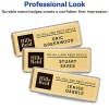 Avery® The Mighty Badge Magnetic Badges For Inkjet Printers, 1" x 3", Gold, Pack Of 10 Badges