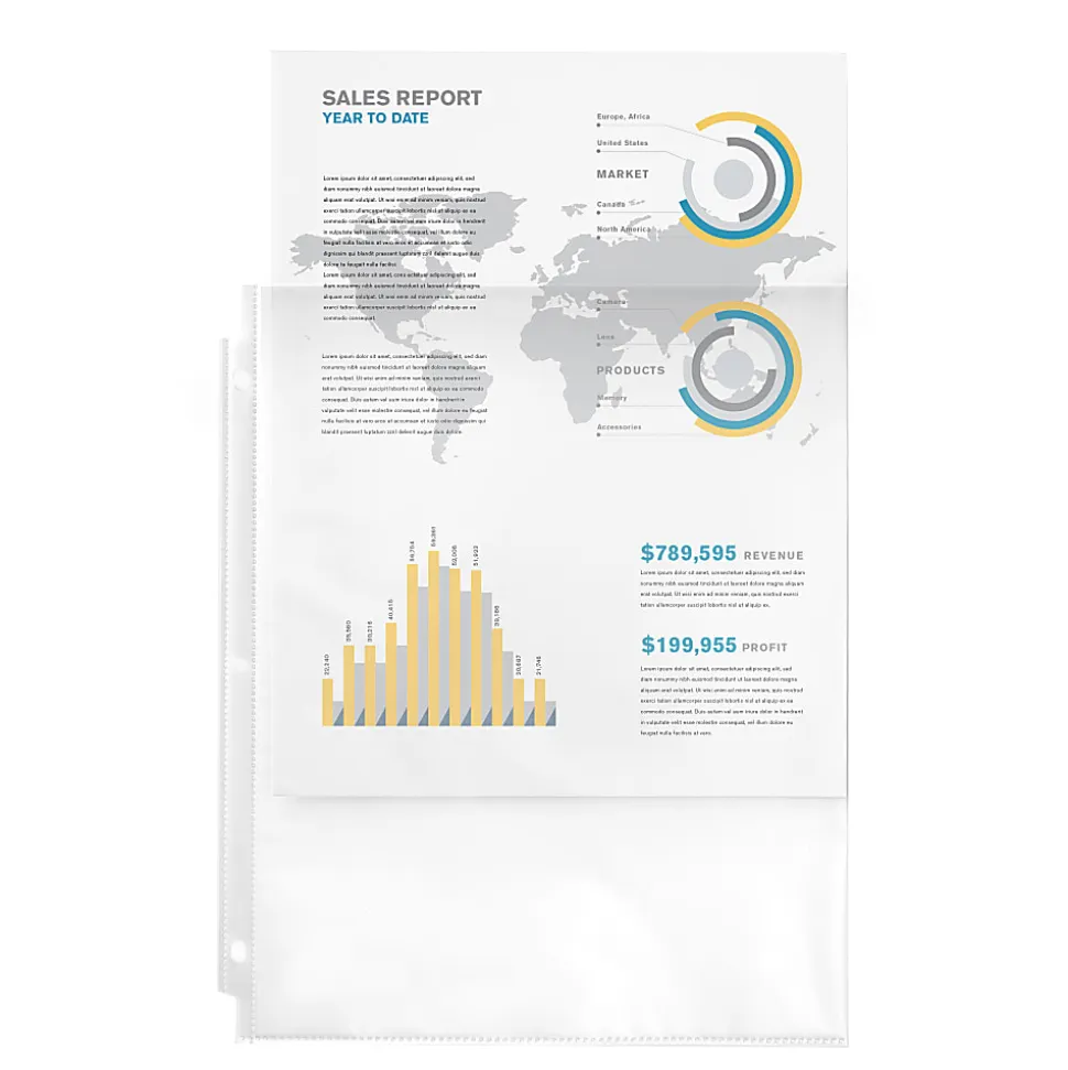 Avery® Top Load Economy Sheet Protectors, 8-1/2" x 11", Clear, 100 Document Protectors