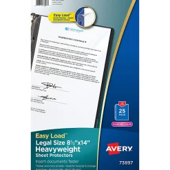 Avery Top-Load Heavyweight Legal-Size Sheet Protectors