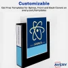 Avery TouchGuard® Protection View 3 Ring Binder, 2" Slant Rings, White With Clear View Cover, 1 Binder