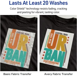 Avery® T-Shirt Transfers, Dark, 3279, Pack Of 5