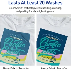 Avery® T-Shirt Transfers, Light, 8938, Pack Of 18