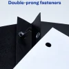 Avery® Two Pocket Folders With 3 Prong Fasteners, 8-1/2" x 11", Holds 70 Sheets, Black, Box Of 25 Folders