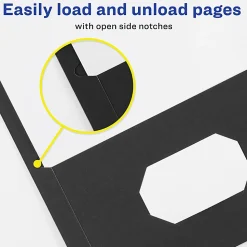 Avery® Two Pocket Folders With 3 Prong Fasteners, 8-1/2