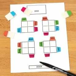 Avery® UltraTabs Repositionable Mini Tabs - Write-on Tab(s) - 1.50" Tab Height x 1" Tab Width - Assorted Tab(s) - 80 / Pack