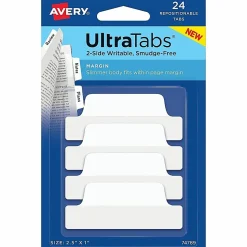 Avery® Ultra Tabs Repositionable Margin Tabs, 74789