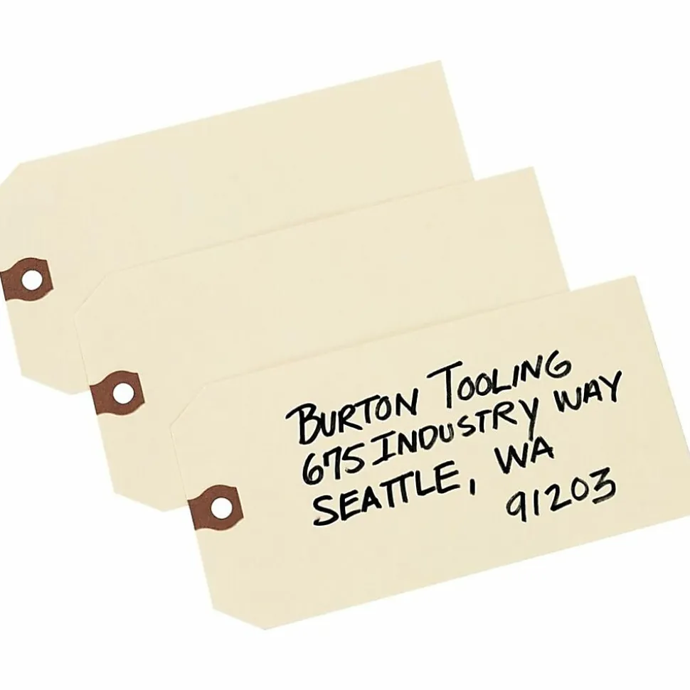 Avery® Unstrung Shipping Tags, 4-3/4" x 2-3/8", Manila, Pack Of 1,000 Tags