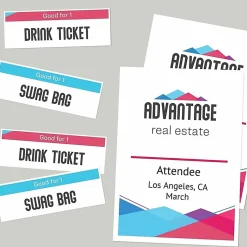 Avery® Vertical Name Badge Inserts, 6