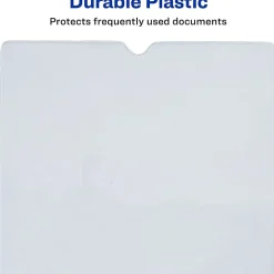 AveryĀ® Vinyl File Envelopes, Passbook/Passport Holder, Holds Up To 30 Sheets, 4" x 6", Clear, 10 Vinyl Envelopes