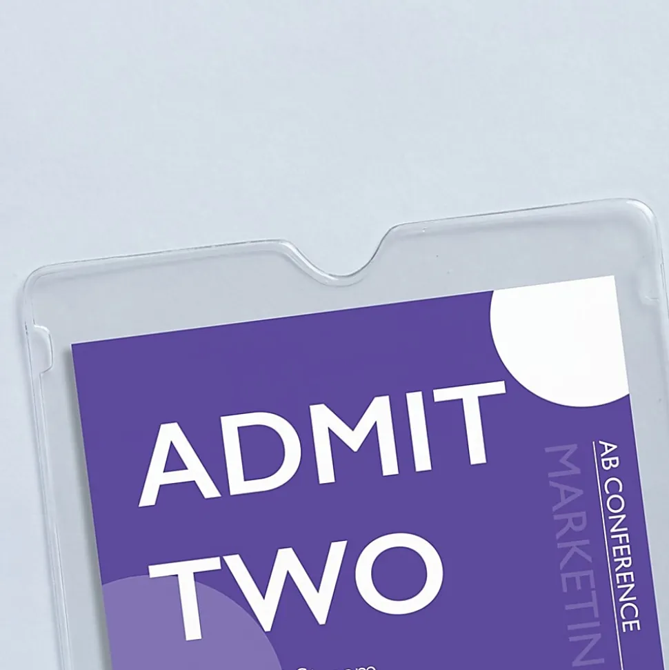 Avery® Vinyl File Envelopes, Passbook/Passport Holder, Holds Up To 30 Sheets, 4" x 6", Clear, 10 Vinyl Envelopes