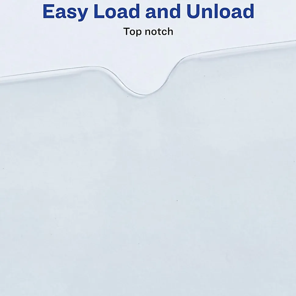 Avery® Vinyl File Envelopes, Passbook/Passport Holder, Holds Up To 30 Sheets, 4" x 6", Clear, 10 Vinyl Envelopes