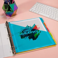 Avery® Write & Erase Durable Plastic Dividers With Pockets, 8-1/2