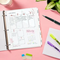 Avery® Write & Erase Durable Plastic Divider With Pocket, 5 Tabs, 9 1/4