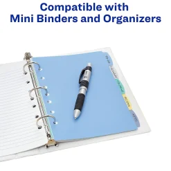 Avery® Write & Erase Plastic Dividers, 5 1/2
