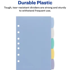 Avery® Write & Erase Plastic Dividers, 5 1/2