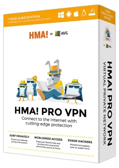 AVG HMA VPN + Internet Security, For Unlimited Devices, 1-Year Subscription, USB Bundle