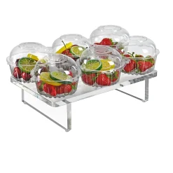 Azar Displays Deluxe Acrylic Monitor Riser Display, 3”H x 11-3/4”W x 7-3/4”D, Clear