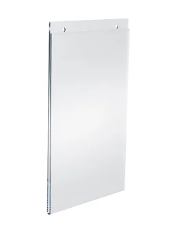 Azar Displays U-Frame Wall-Mount Acrylic Sign Holders, 11"H x 7"W x 1/4"D, Clear, Pack Of 10 Holders