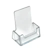 Azar Displays Vertical Acrylic Business/Gift Card Holders, 2.75"H x 2.5"L x 1.375"W, Clear, Pack Of 10