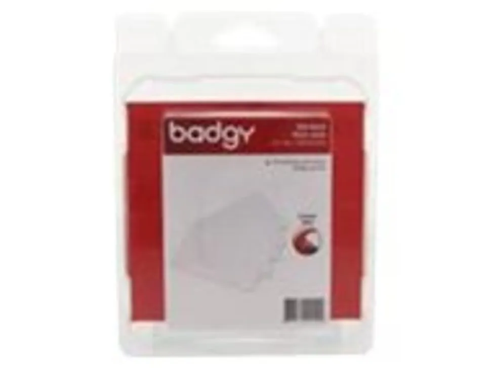 Badgy - Polyvinyl chloride (PVC) - 30 mil - white - 100 card(s) cards - for Badgy 100, 200, 1st Generation