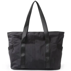 BAGSMART Nylon Zoraesque Tote, 12-1/2”H x 15-1/4”W x 6”D, Black