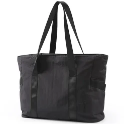 BAGSMART Nylon Zoraesque Tote, 12-1/2”H x 15-1/4”W x 6”D, Black