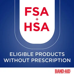 Band-Aid Brand Flexible Fabric Adhesive Bandages, Assorted, Box of 100 Bandages
