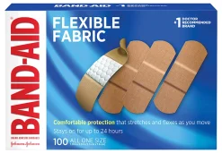 Band-Aid® Brand Flexible Fabric Adhesive Bandages, All One Size, 1