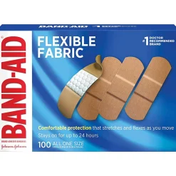 Band-Aid Flexible Fabric Adhesive Bandage, 1