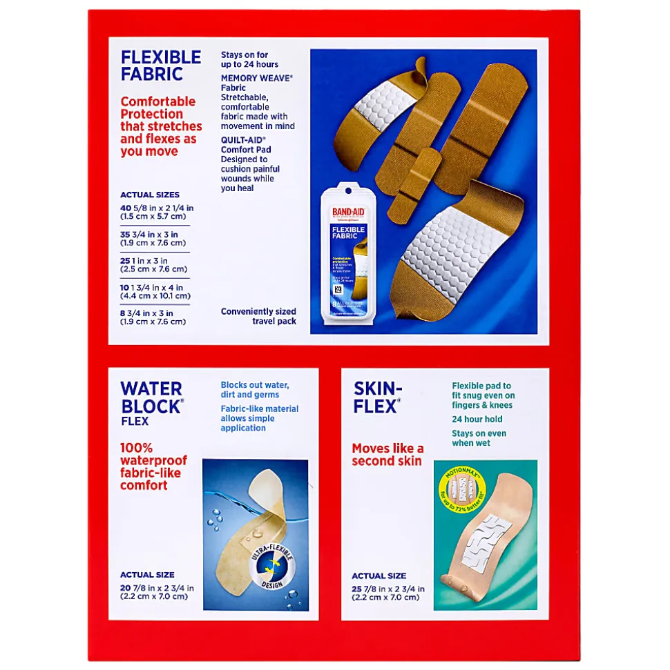 Band-aid® Value Pack, Assorted Sizes, Pack Of 163 Bandages